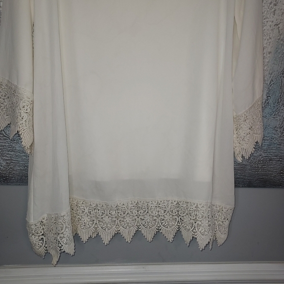 SAGE Flowy Cream Dress - Picture 7 of 8